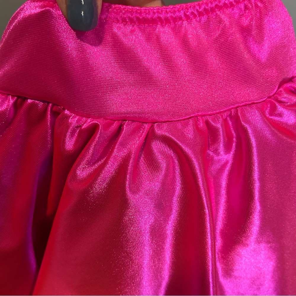 A Wish Come True Girl’s Dance Recital 2 Pc Costume Pink Black Sequins with Bonus - Picture 16 of 16
